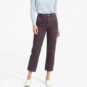 Everlane The Straight-Leg Crop in Shadow Purple, 10